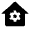 Home Gear Fill Icon from Remix Fill Set