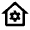 Home Gear Line Icon from Remix Line Set