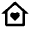 Home Heart Line Icon from Remix Line Set