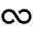Infinity Line Icon from Remix Line Set