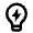 Lightbulb Flash Line Icon from Remix Line Set