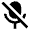 Mic Off Fill Icon from Remix Fill Set