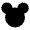 Mickey Fill Icon from Remix Fill Set