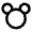 Mickey Line Icon from Remix Line Set