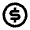 Money Dollar Circle Line Icon from Remix Line Set