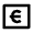 Money Euro Box Line Icon from Remix Line Set
