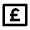 Money Pound Box Line Icon from Remix Line Set