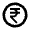 Money Rupee Circle Line Icon from Remix Line Set