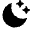 Moon Clear Fill Icon from Remix Fill Set