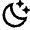 Moon Clear Line Icon from Remix Line Set