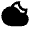 Moon Cloudy Fill Icon from Remix Fill Set