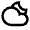 Moon Cloudy Line Icon from Remix Line Set