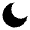Moon Fill Icon from Remix Fill Set