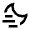 Moon Foggy Line Icon from Remix Line Set