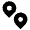 Pin Distance Fill Icon from Remix Fill Set