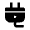 Plug Fill Icon from Remix Fill Set