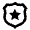 Police Badge Line Icon from Remix Line Set