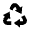 Recycle Fill Icon from Remix Fill Set