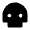 Skull Fill Icon from Remix Fill Set
