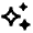 Sparkling Line Icon from Remix Line Set