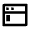 Terminal Window Line Icon from Remix Line Set