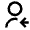 User Received Line Icon from Remix Line Set