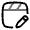 Clapperboard Edit Icon from Solar Line Duotone Set