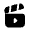 Clapperboard Open Play Icon from Solar Bold Set