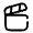 Clapperboard Open Icon from Solar Broken Set