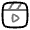 Clapperboard Play Icon from Solar Line Duotone Set