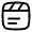 Clapperboard Text Icon from Solar Linear Set