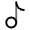Music Note 5 Icon from Solar Line Duotone Set