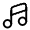Music Note Icon from Solar Linear Set
