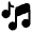 Music Notes Icon from Solar Bold Set