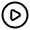 Play Circle Icon from Solar Linear Set