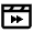 Movies Clapboard Fast Forward Icon from Nova Line Set