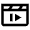 Movies Clapboard Forward Icon from Nova Line Set