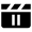 Movies Clapboard Pause Icon from Nova Solid Set
