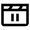 Movies Clapboard Pause Icon from Nova Line Set