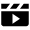 Movies Clapboard Play Icon from Nova Solid Set