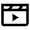 Movies Clapboard Play Icon from Nova Line Set