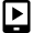 Video Player Smartphone Icon from Nova Solid Set