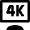Video Screen 4k Icon from Nova Line Set