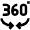 360 Icon from Atlas Line Set