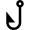 Sport Fishing Hook Icon from Nova Solid Set