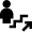 Wayfinding Escalator Up Icon from Nova Solid Set