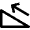 Wayfinding Slope Left Icon from Nova Line Set