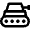 Weapon Tank War Vehicle Icon from Nova Line Set