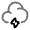 Cloud Bolt Icon from Solar Line Duotone Set
