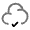 Cloud Check Icon from Solar Line Duotone Set
